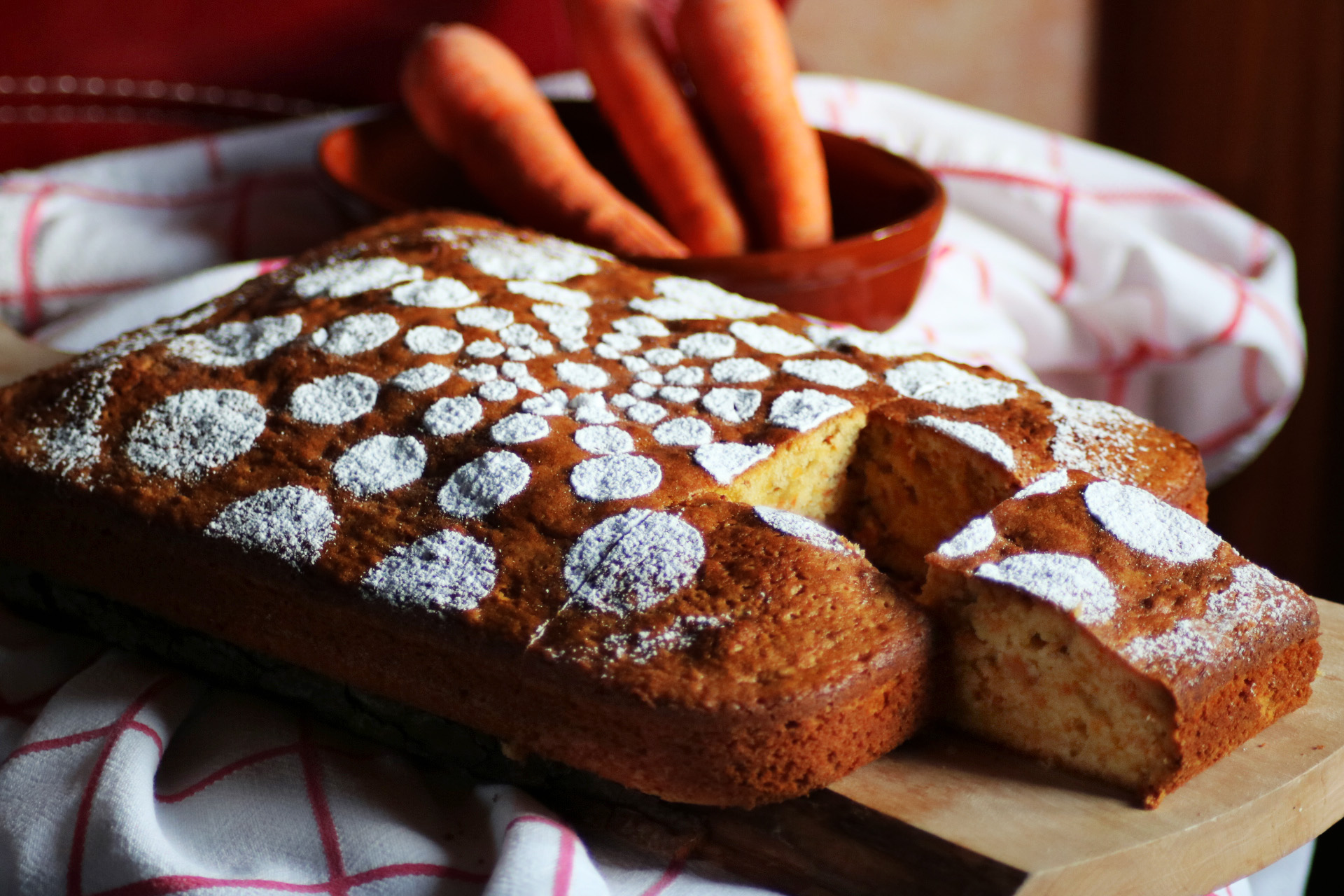 Torta di carote senza lattosio