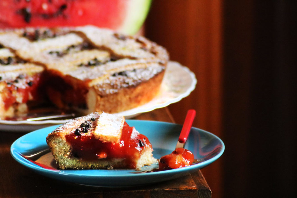 Crostata con gelo di mellone