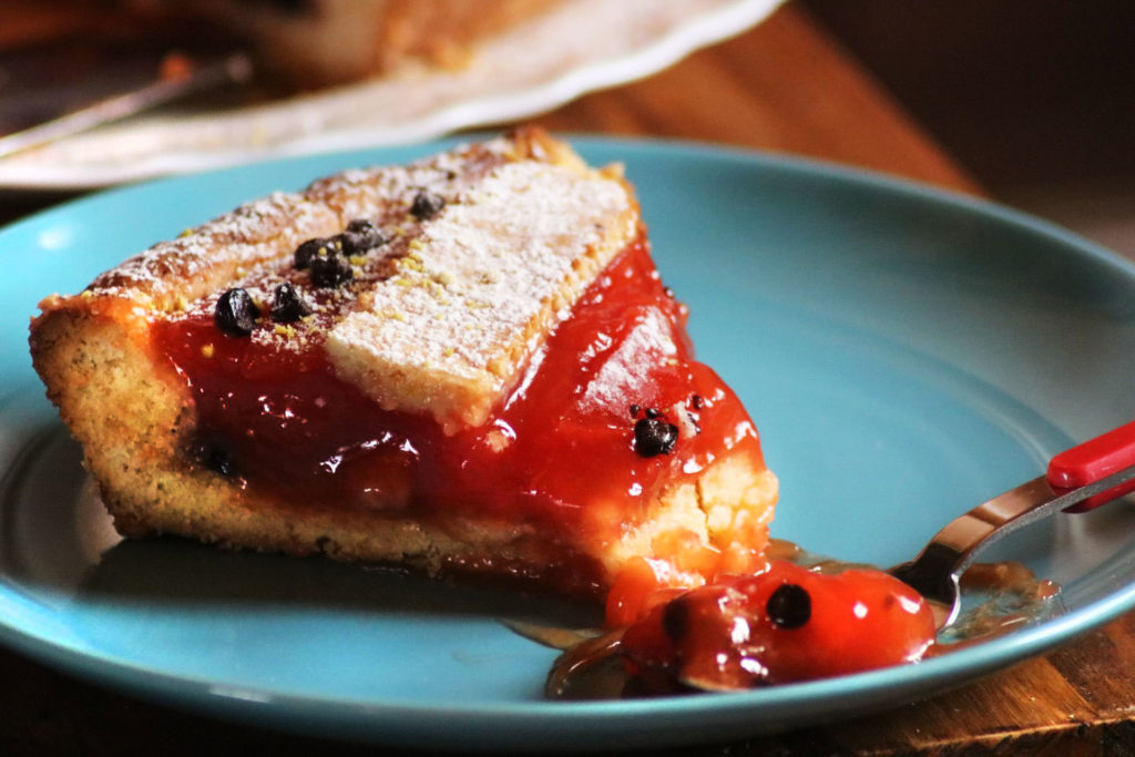 Crostata con gelo di anguria